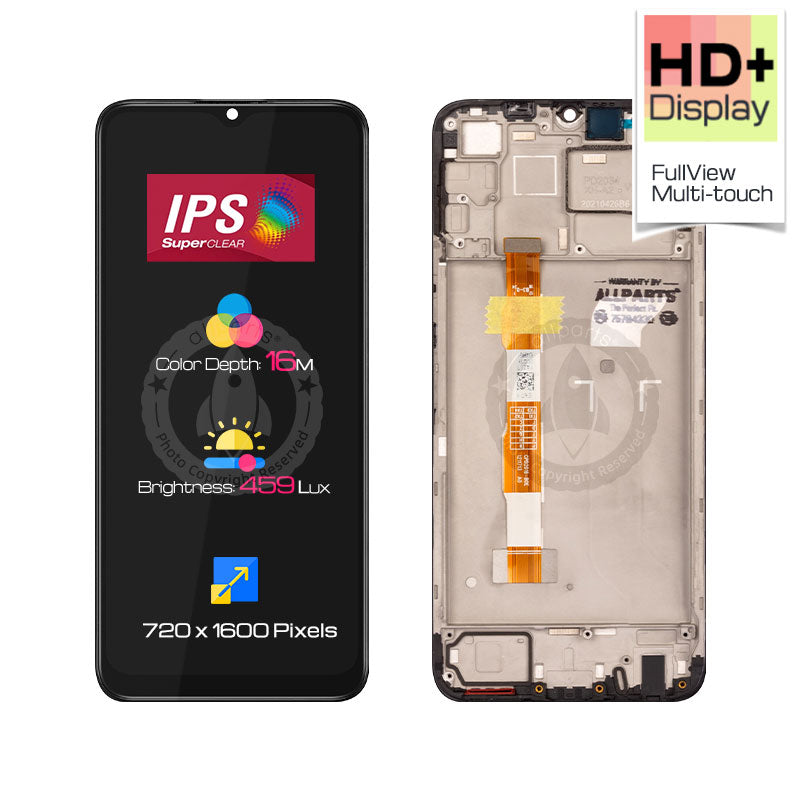 Allparts Display for VIVO Y20i with Frame LCD Touch Screen Digitizer Replacement