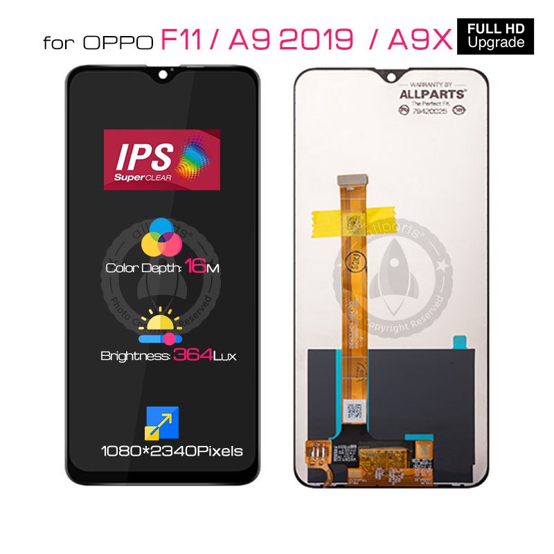 ALLPARTS 6.53'' Display for OPPO F11 LCD Touch Screen Replacement