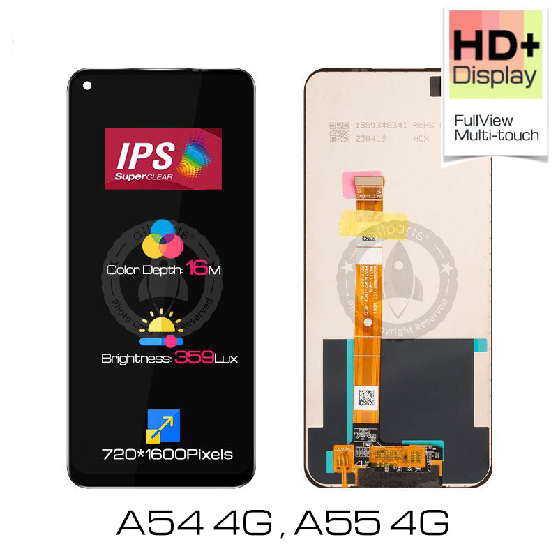 Allparts Display For Oppo A55 4G CPH2325 LCD Touch Screen Digitizer Replacement