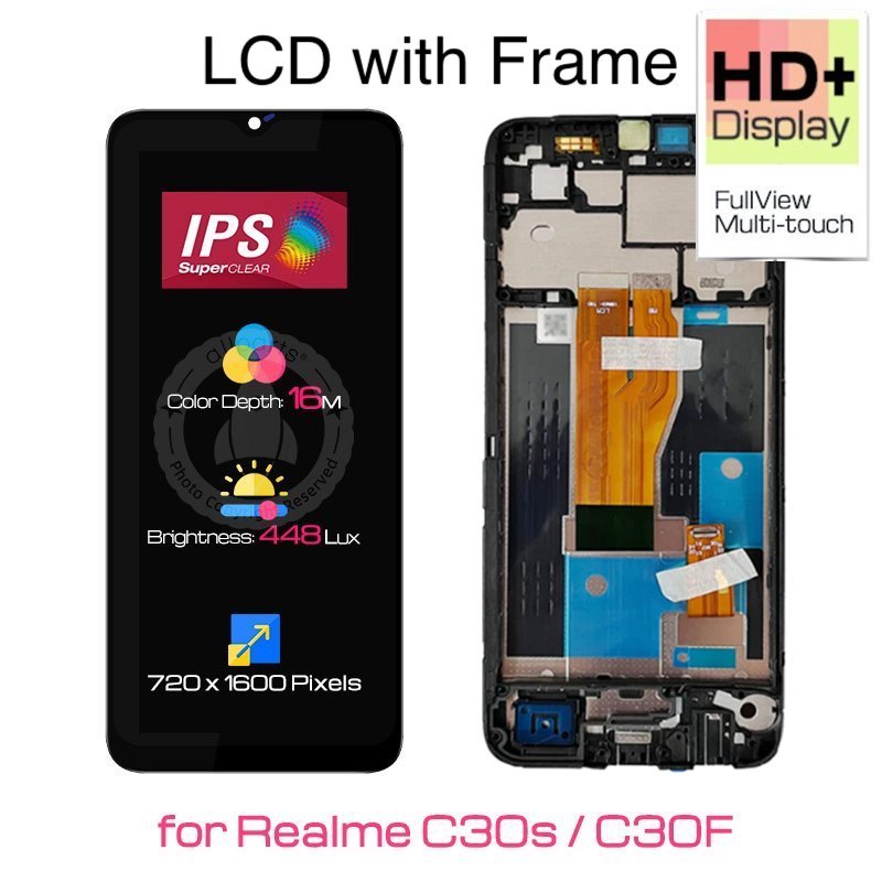 Allparts Display For Oppo Realme C30s Lcd Touch Screen Digitizer Replacement Rmx3690