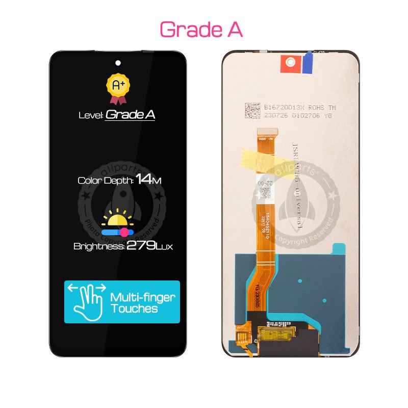 ALLPARTS Display for OPPO Realme C67 4G 5G RMX3890 LCD Touch Screen Digitizer Replacement