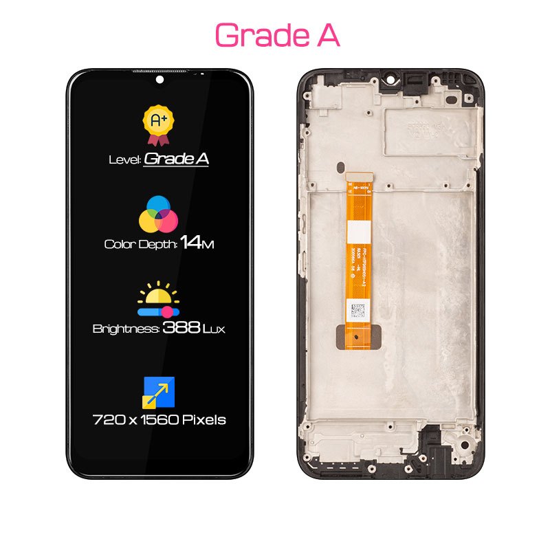 Allparts Display for OPPO Realme C15 LCD Touch Screen Digitizer Replacement with Frame