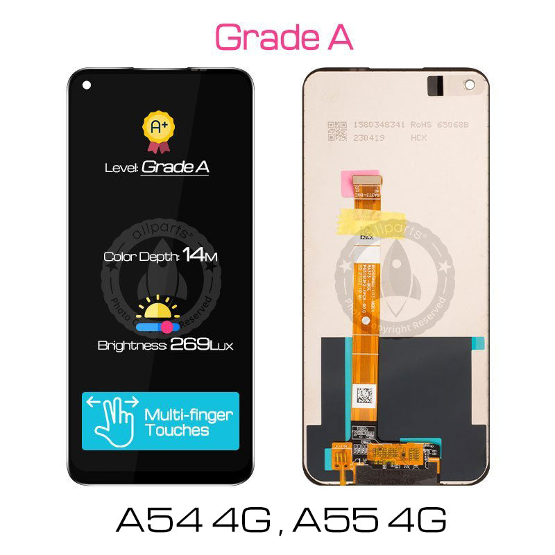 Allparts Display For Oppo A55 4G CPH2325 LCD Touch Screen Digitizer Replacement