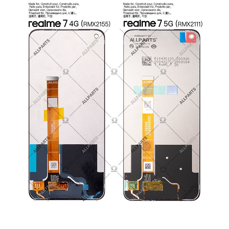 Display for Realme 7 4G 5G LCD Touch Screen Digitizer Replacement RMX2151