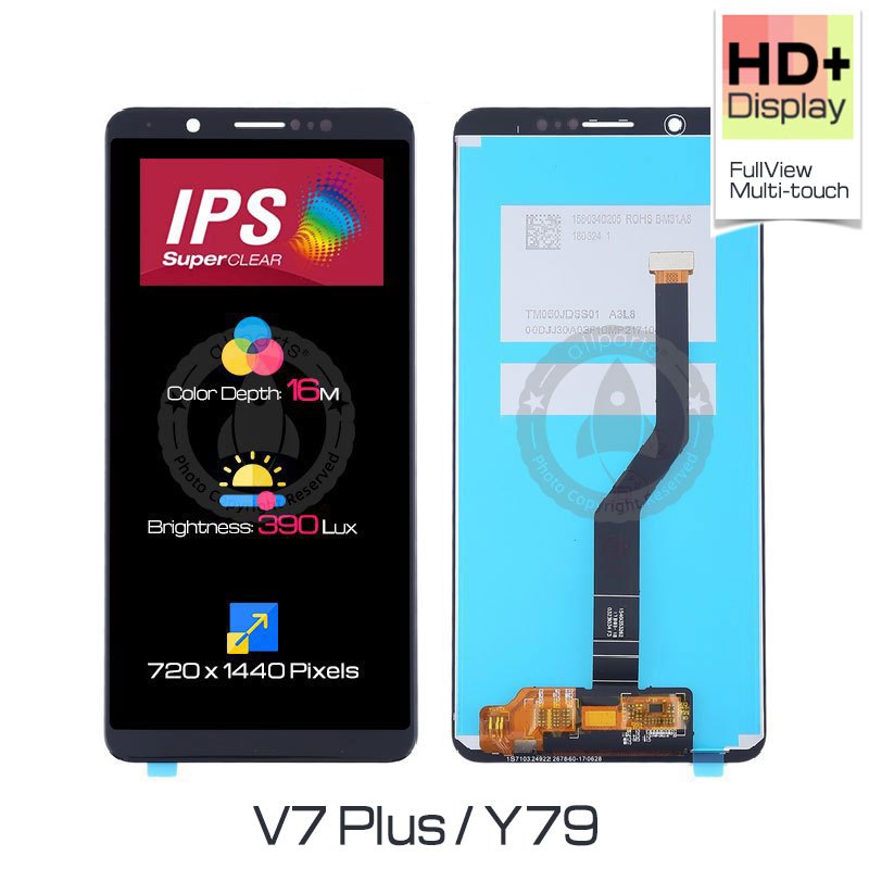 Allparts Display For Vivo V7 Plus / Y79 Lcd Touch Screen Digitizer Replacement 1716 1850 Y79A