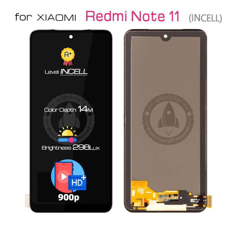 Allparts AMOLED Incell Display For Xiaomi Redmi Note 11 11s 4G LCD Touch Screen Digitizer Replacement 2201117tg
