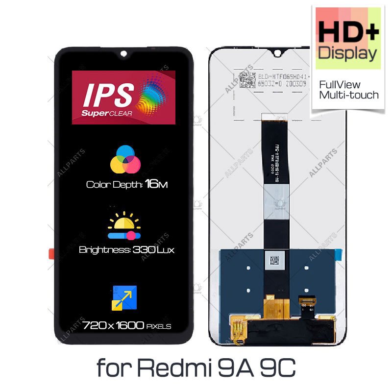 Allparts Display For Xiaomi Redmi 9 9A 9C LCD Touch Screen Replacement
