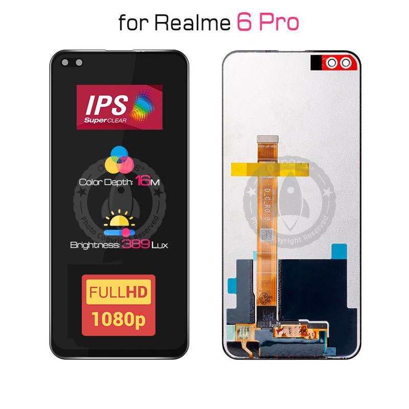 Display For Oppo Realme 6 Pro Lcd Touch Screen Digitizer Replacement