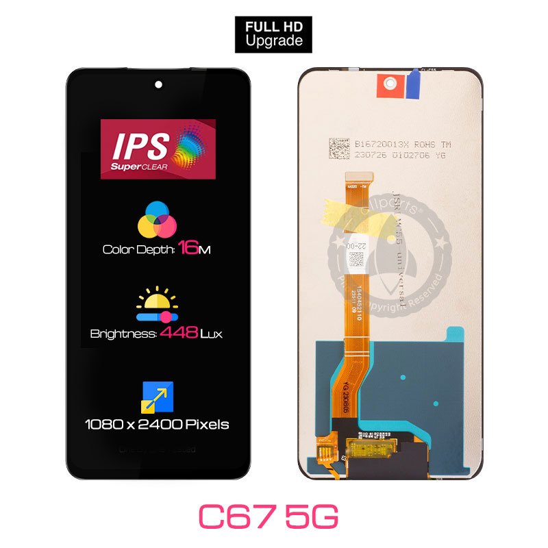 ALLPARTS Display for OPPO Realme C67 4G 5G RMX3890 LCD Touch Screen Digitizer Replacement