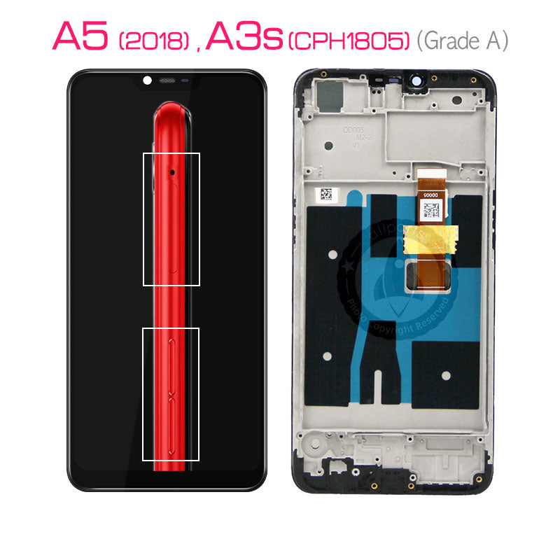 Allparts Display For Oppo A3s A12e Lcd Touch Screen Replacement