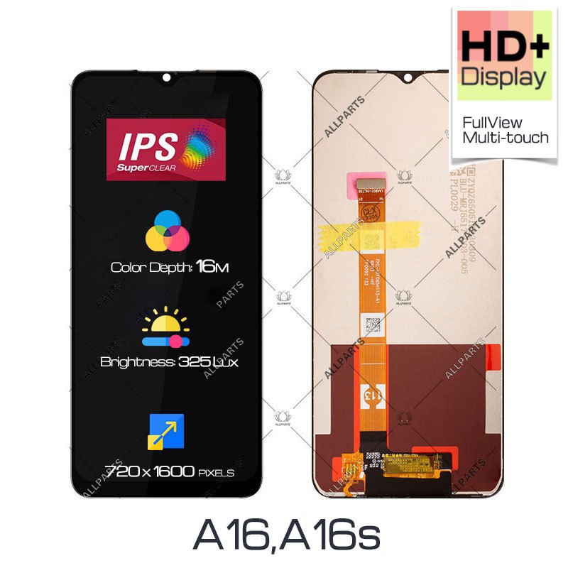 Allparts Display For Oppo A16 LCD Touch Screen Digitizer Replacement