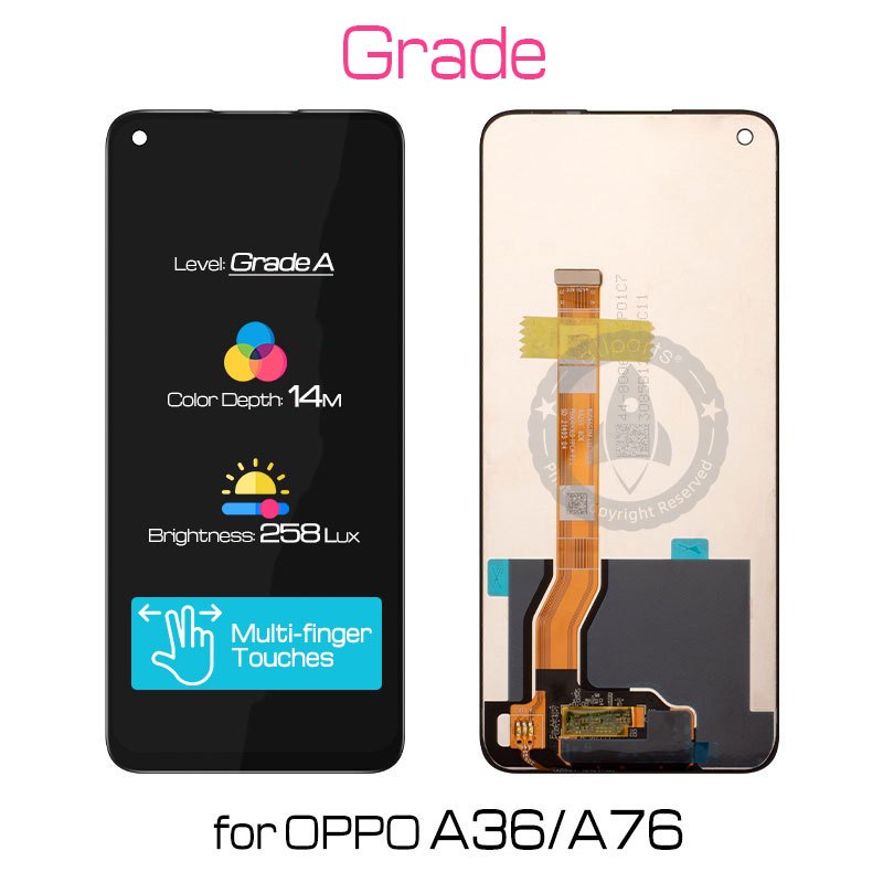 Allparts Display For Oppo A36 A76 Lcd Touch Screen Digitizer Replacement