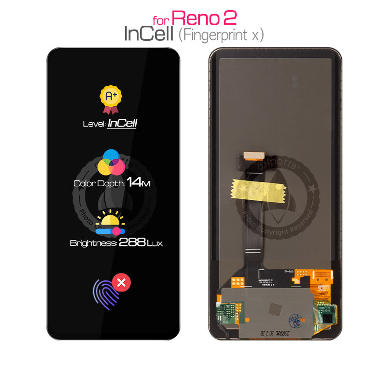 Allparts Display For Oppo Reno 2 Lcd Touch Screen Digitizer Replacement Pckm70 / Pckt00 / Pckm00 / Cph1907