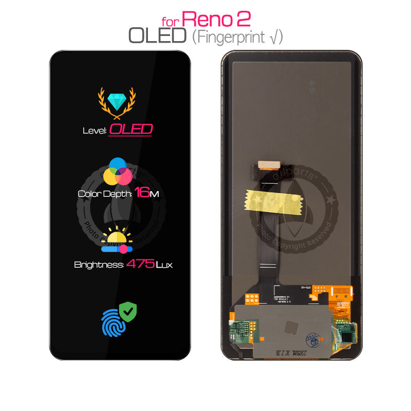 Allparts Display For Oppo Reno 2 Lcd Touch Screen Digitizer Replacement Pckm70 / Pckt00 / Pckm00 / Cph1907