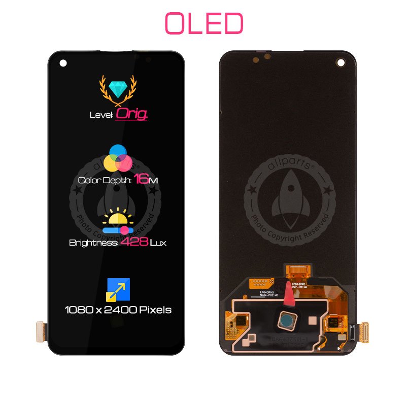 ALLPARTS Display for OPPO Reno 6 4G LCD Touch Screen Digitizer Replacement Reno 7 5G