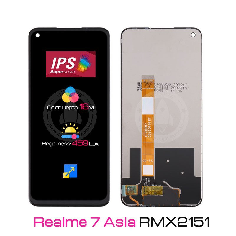 Display for Realme 7 4G 5G LCD Touch Screen Digitizer Replacement RMX2151