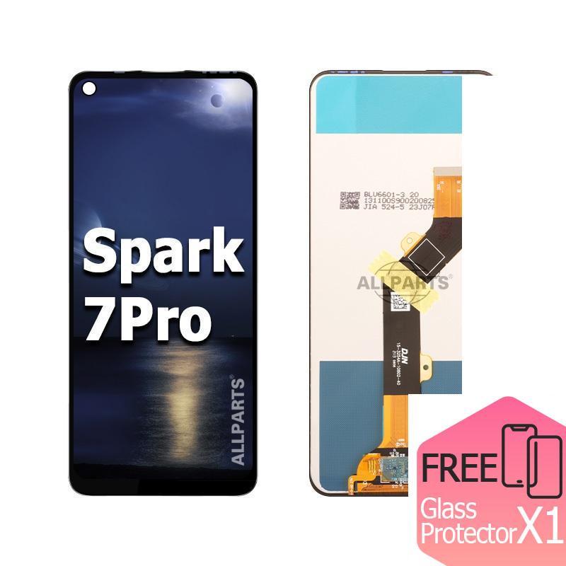 Allparts Display For Tecno Spark 7 Pro LCD Touch Screen Replacement Kf8 CG6