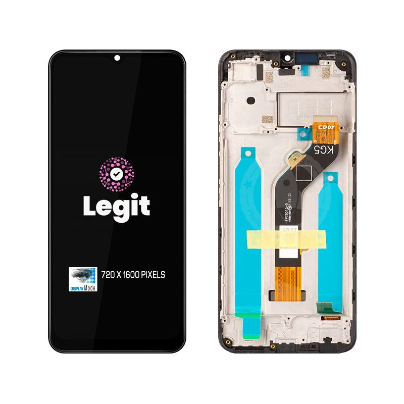 Display para sa Tecno Pop 5 Lte LCD Touch Screen Digitizer Replacement BD4 BD4i BD4a with Frame