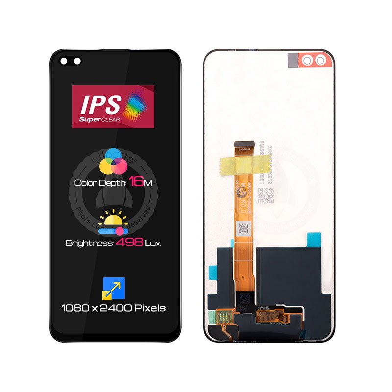 Allparts 6.6 Inch Display Touch Screen For Oppo Realme X3 / X3 Superzoom / X50 Lcd Screen With Touch Screen Rmx2086 Rmx2085 Rmx2083