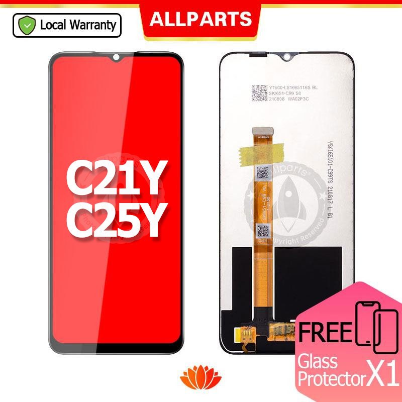 Allparts 6.5 Inch Display For Realme C21y C25y Lcd Touch Screen Digitizer Replacement