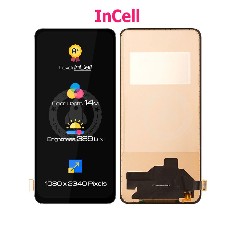 ALLPARTS INCELL Display for OPPO Reno 10x zoom LCD Touch Screen Digitizer Replacement CPH1919, PCCM00 No Fingerprint