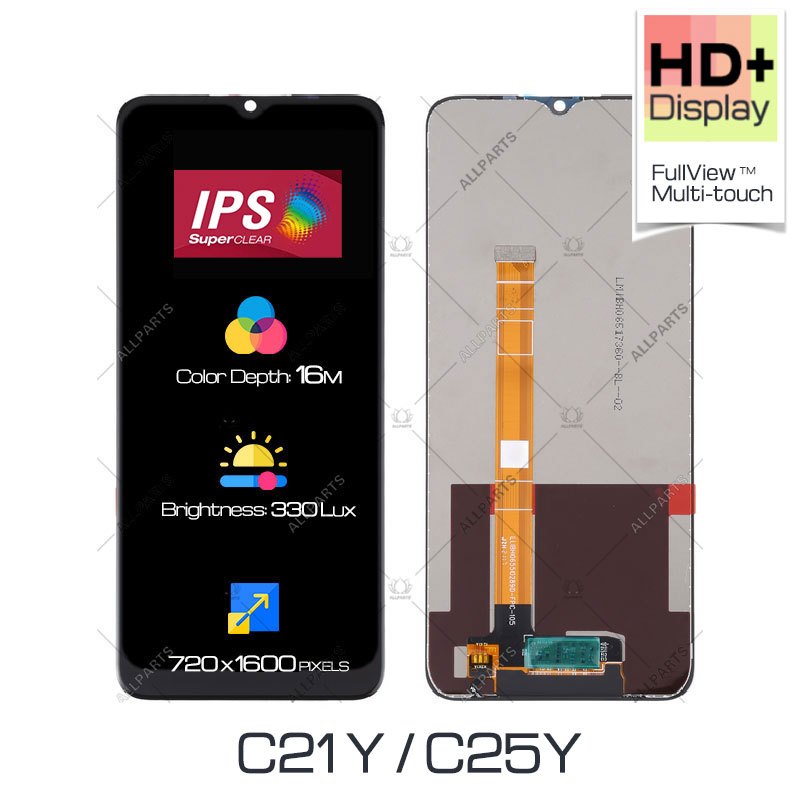 ALLPARTS Display for OPPO Realme C21-Y LCD Touch Screen Digitizer Replacement