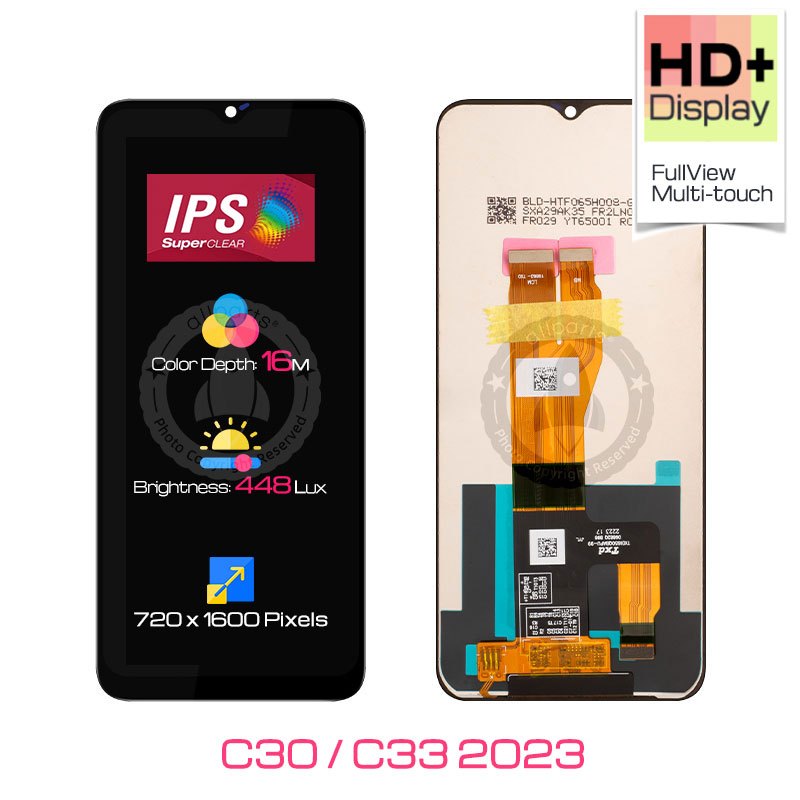 Allparts Display For Oppo Realme C30 C33 C30f Lcd Touch Screen Digitizer Replacement Rmx3581