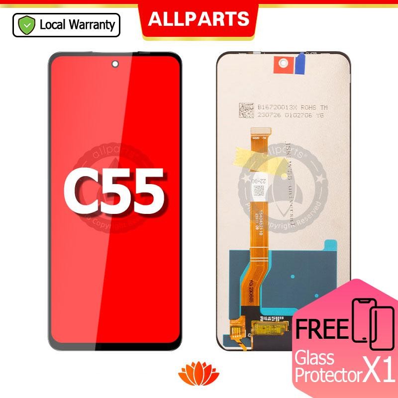 Allparts Display For Oppo Realme C55 Rmx3710 Lcd Touch Screen Digitizer Replacement