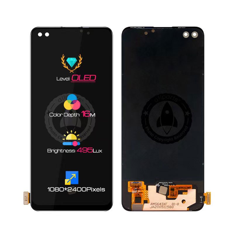 ALLPARTS OLED Display for OPPO Reno 4 LCD Touch Screen Digitizer Replacement CPH2113