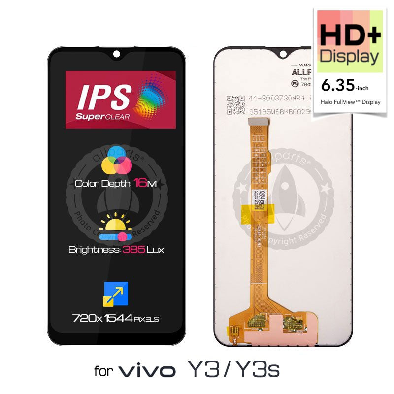 LCD Display for VIVO Y11 Y12 Y15 Y17 2019 Y3 Touch Screen Digitizer Assembly y15s V1901A