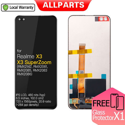 Allparts 6.6 Inch Display Touch Screen For Oppo Realme X3 / X3 Superzoom / X50 Lcd Screen With Touch Screen Rmx2086 Rmx2085 Rmx2083