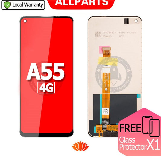 Allparts Display For Oppo A55 4G CPH2325 LCD Touch Screen Digitizer Replacement