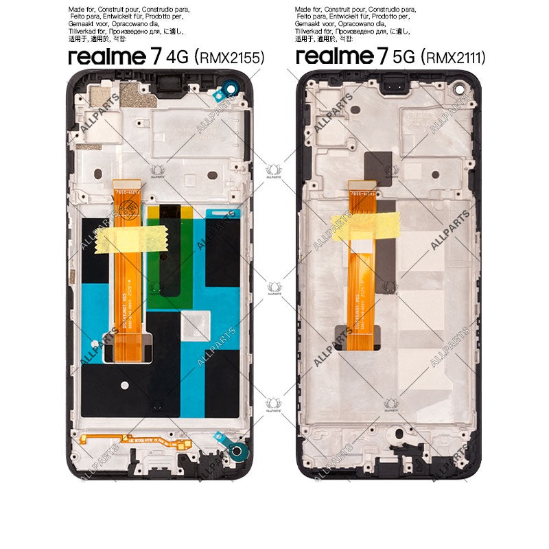 Display for Realme 7 4G 5G LCD Touch Screen Digitizer Replacement RMX2151