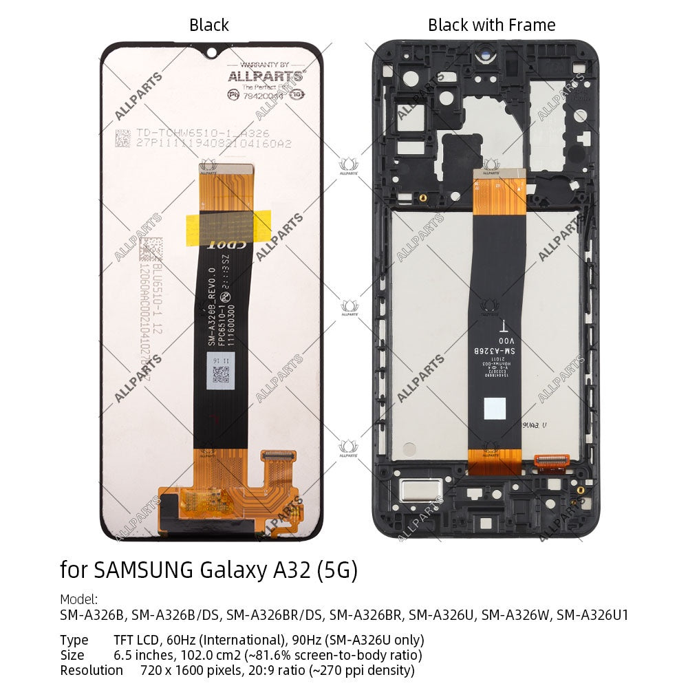 Allparts 6.5 Inch Display For SAMSUNG Galaxy A32 4G 5G M32 Lcd Touch Screen Digitizer Replacement A326 A325