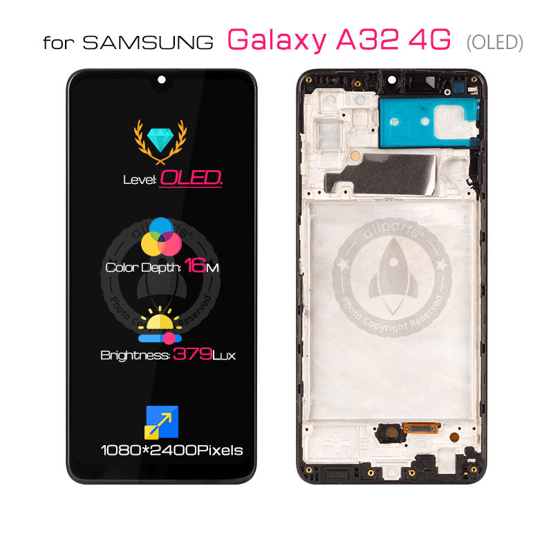 Allparts 6.5 Inch Display For SAMSUNG Galaxy A32 4G 5G M32 Lcd Touch Screen Digitizer Replacement A326 A325