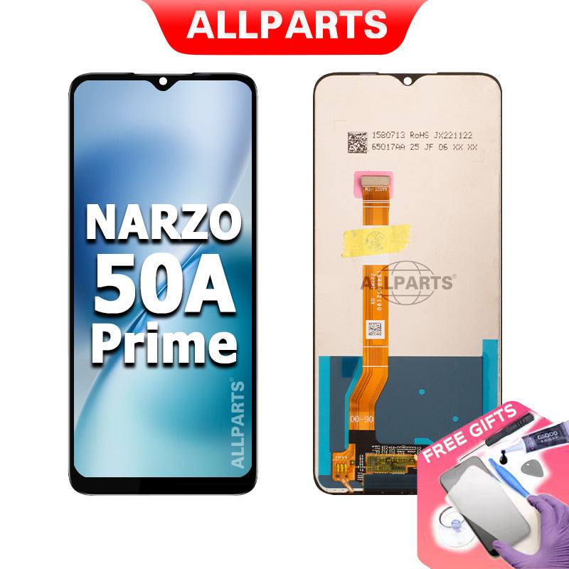 Allparts Display for Realme Narzo 50A Prime LCD Touch Screen Digitizer Replacement