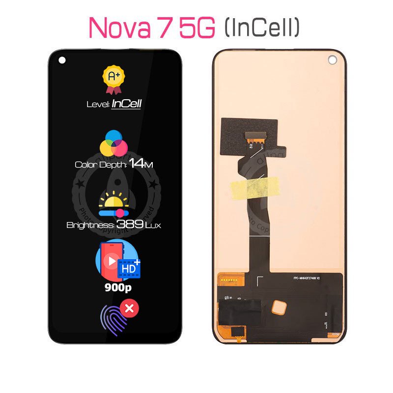 ALLPARTS Display for Huawei Nova 7 5G LCD Touch Screen Digitizer Replacement Honor 30
