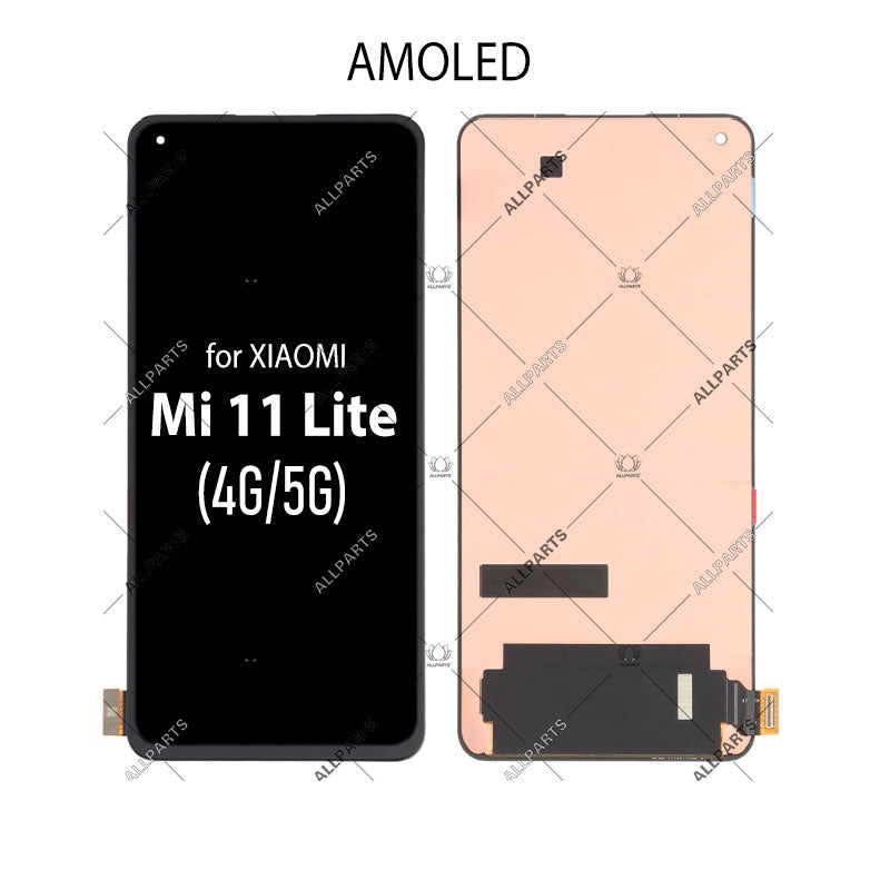 6.55" AMOLED Display for Xiaomi Mi 11 Lite 5G LCD Touch Screen Replacement M2101K9AG M2101K9AI
