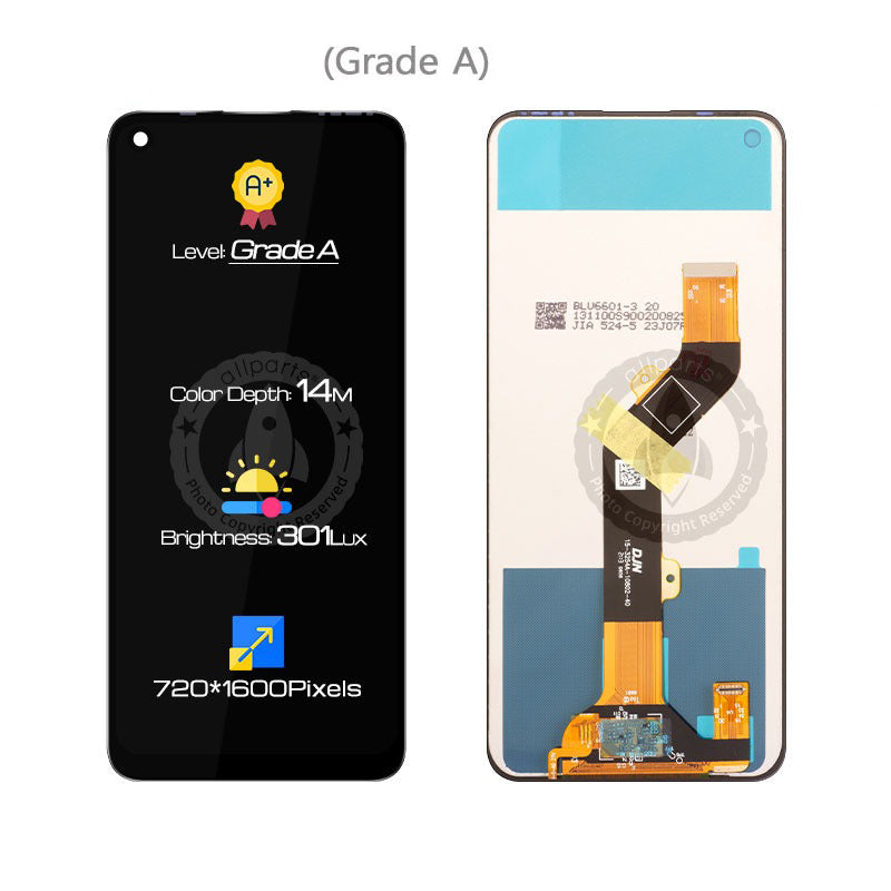 Allparts Display For Tecno Spark 7 Pro LCD Touch Screen Replacement Kf8 CG6