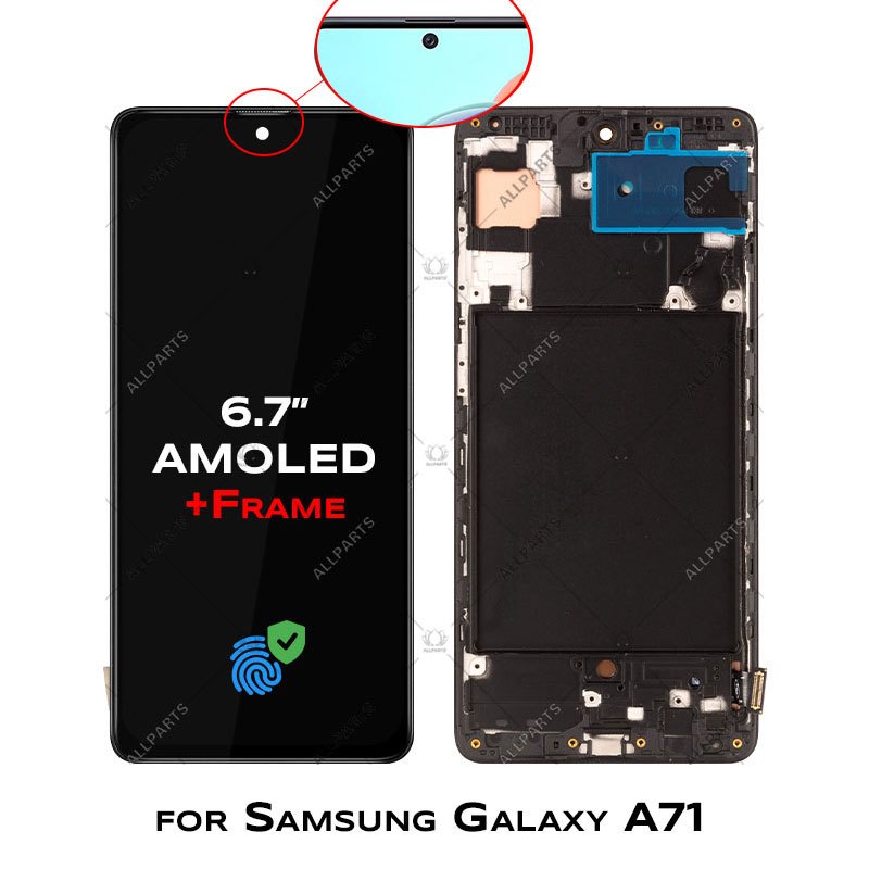 Allparts 6.7" Display For SAMSUNG Galaxy A71 Lcd Touch Screen Digitizer Replacement