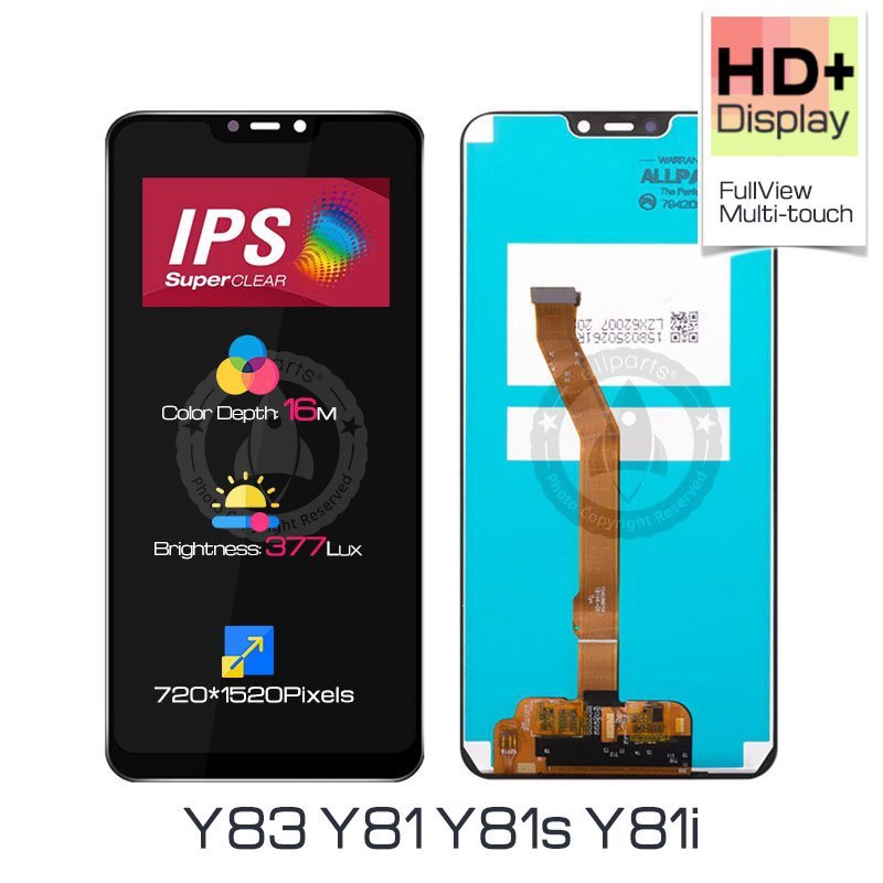 Allparts 6.22 Inch Display For Bbk Vivo Y81 Y83 Y85 V9 Lcd Touch Screen Replacement 1802 1808 1803 V1732a