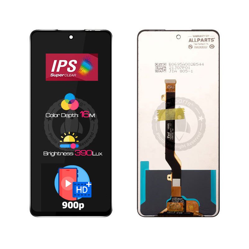 Allparts Lcd Touch Screen Digitizer Replacement 6.95 Inch Display For Infinix Note 10 Pro X695 Nfc