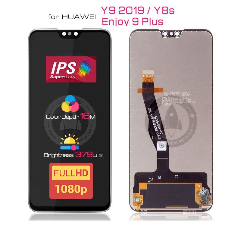 Allparts Display For Huawei Y9 2019 Y8s Lcd Touch Screen Digitizer Replacement