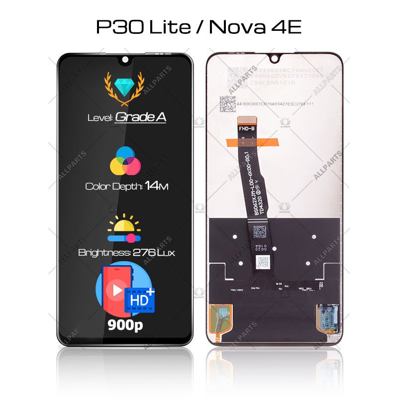 Allparts Display For Huawei P30 Lite Nova 4e Lcd Touch Screen Digitizer Replacement mar-lx2 lx1 AL01