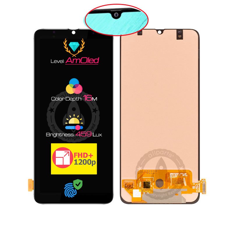 Allparts Amoled / Incell Display For Galaxy A70 Lcd Touch Screen Digitizer Replacement A705