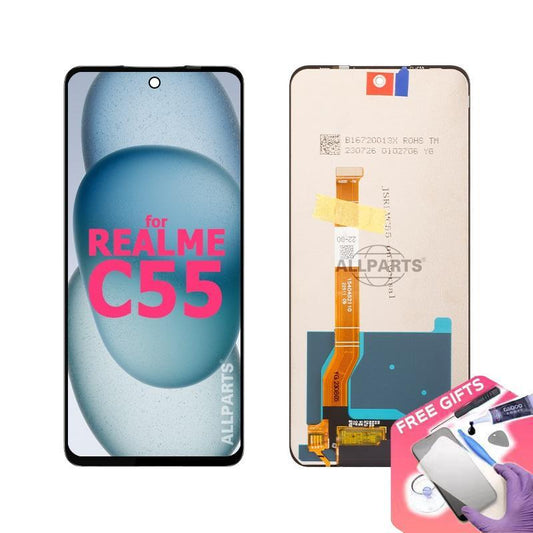 Allparts Display For Oppo Realme C55 Rmx3710 Lcd Touch Screen Digitizer Replacement