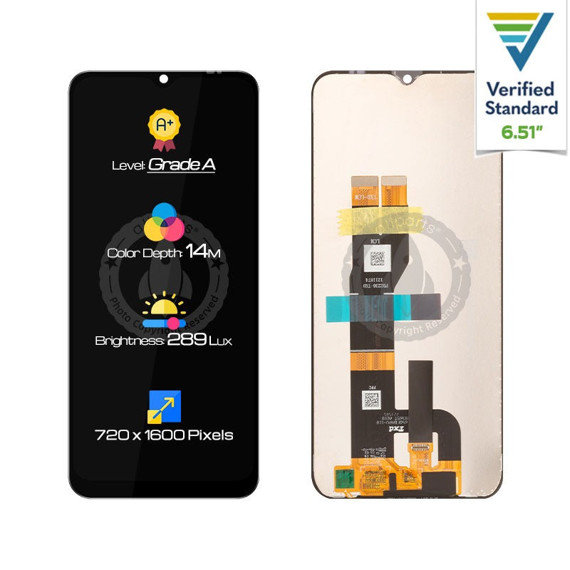 Allparts Display for VIVO Y02 Y02a Y02t Y11 2023 LCD Touch Screen Digitizer Replacements