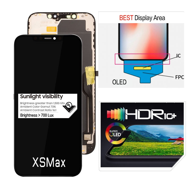 GX XS MAX OLED Display LCD Touch Screen Digitizer Replacement