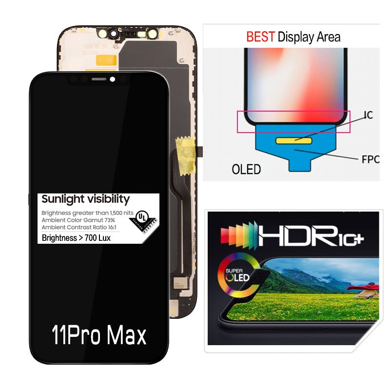 GX 11 Pro MAX  OLED Display LCD Touch Screen Digitizer Replacement