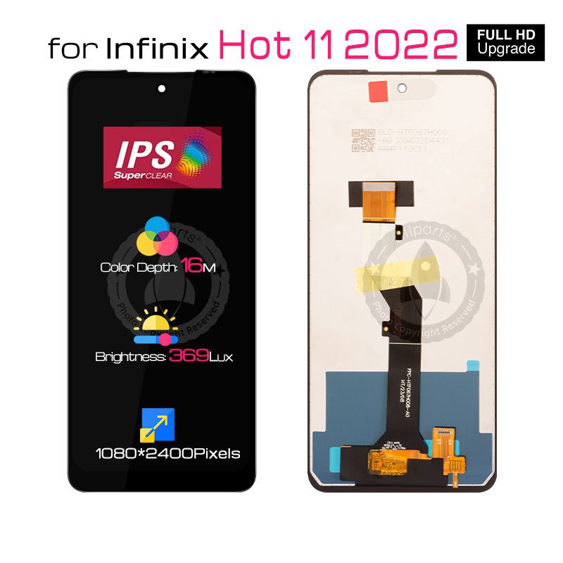 6.7" Display for Infinix Hot 11 2022 LCD Touch Screen Replacement X675